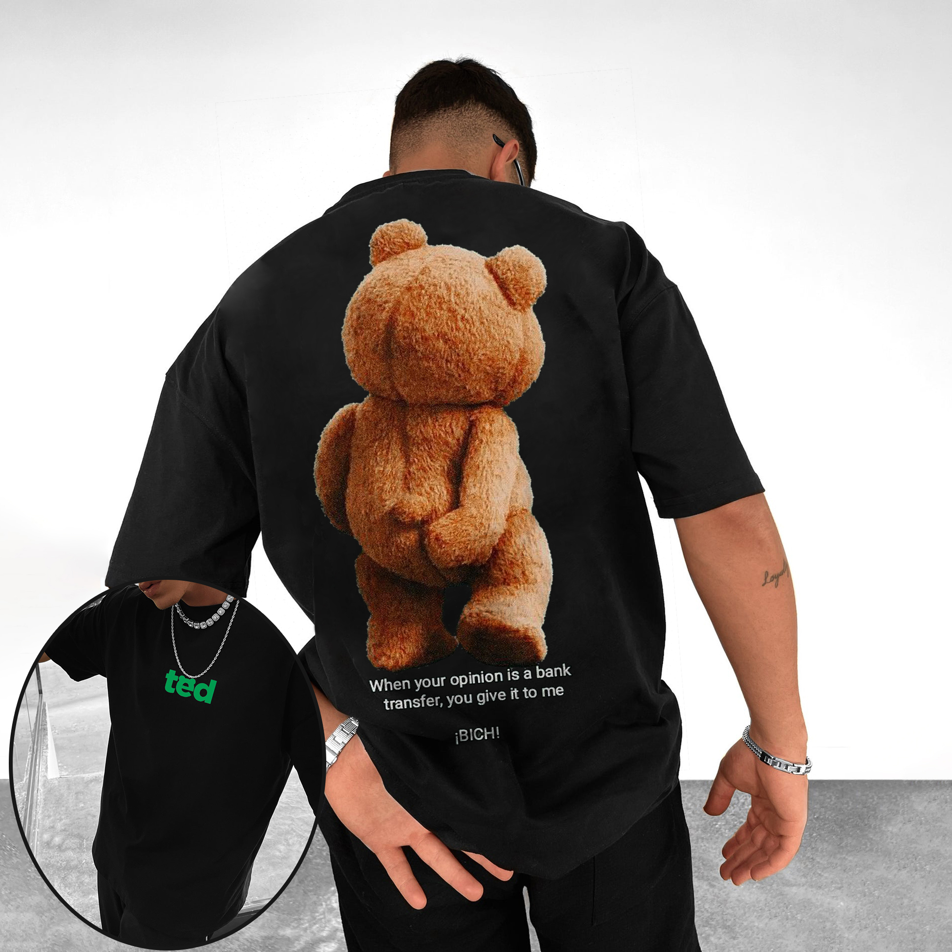Men's Oversized Fashion Print T-Shirt