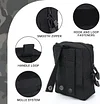 2er Taktische Molle Pouches Kleine Utility Tasche EDC Tasche Gürteltasche Wasserdicht Zubehörtasche Multifunktional Hüfttasche Taillentasche für Wanderausrüstung Outdoor Training