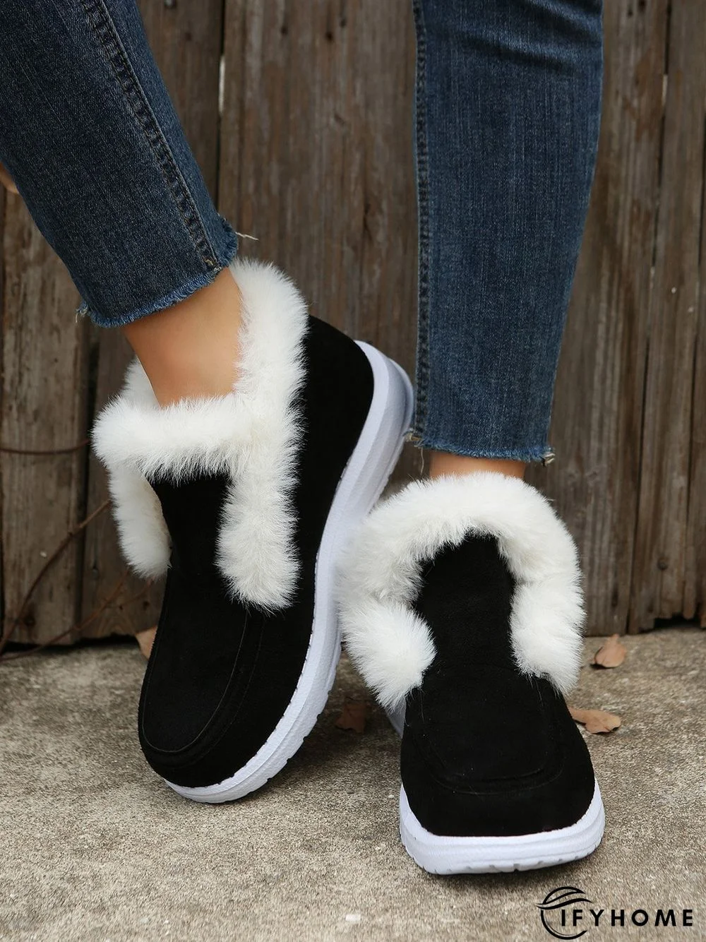 Split Joint Furry Boots | IFYHOME