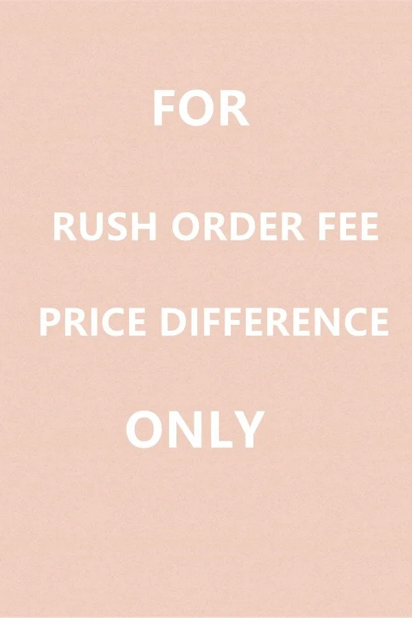 Price Difference Rush Orde Fee Only