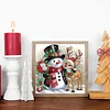 Diamond Painting - Partial Special Shaped Drill - Winter Snowman(Canvas|30*30cm)