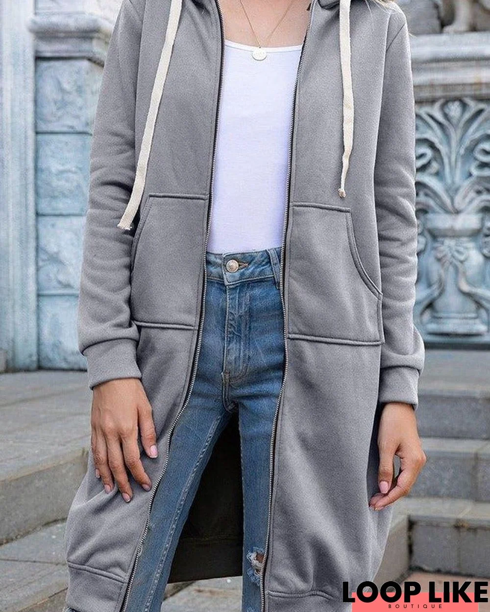 Casual Plain Loosen Outerwear