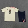 2025/2026 Barcelona Pre-Match Training Beige Shirt+Shorts 1:1 Thai Quality