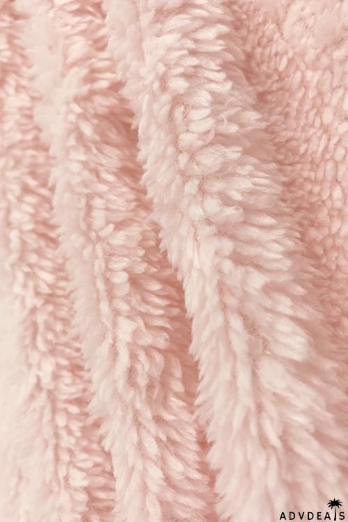 Pockets Stripe Fuzzy Coat