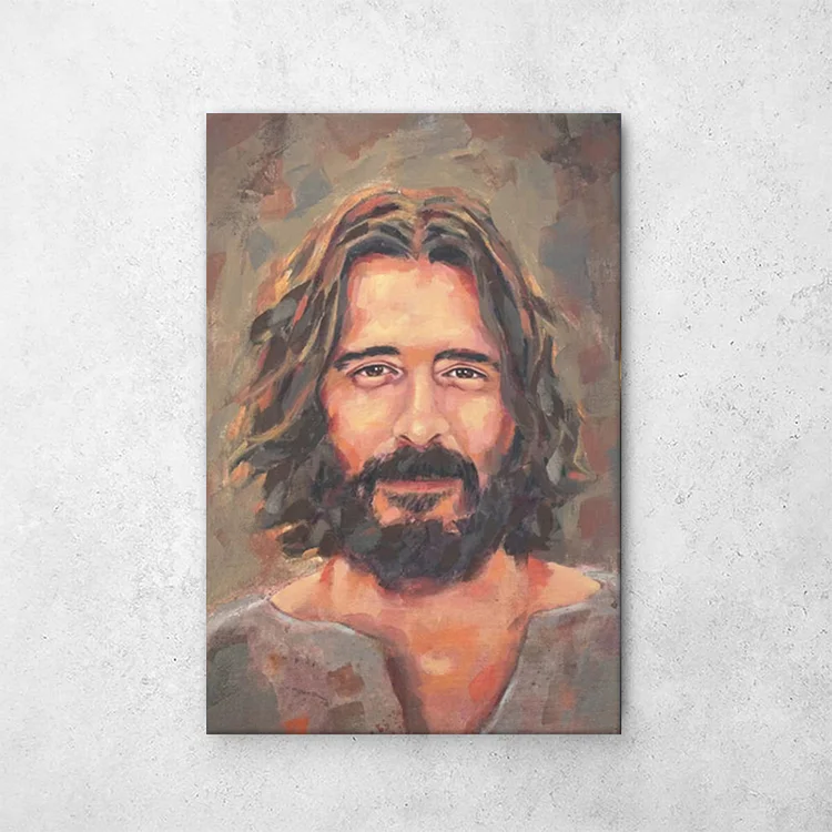 The Savior - Smiling Jesus, Jesus Art, Jesus Print, Prayer Room Art ...