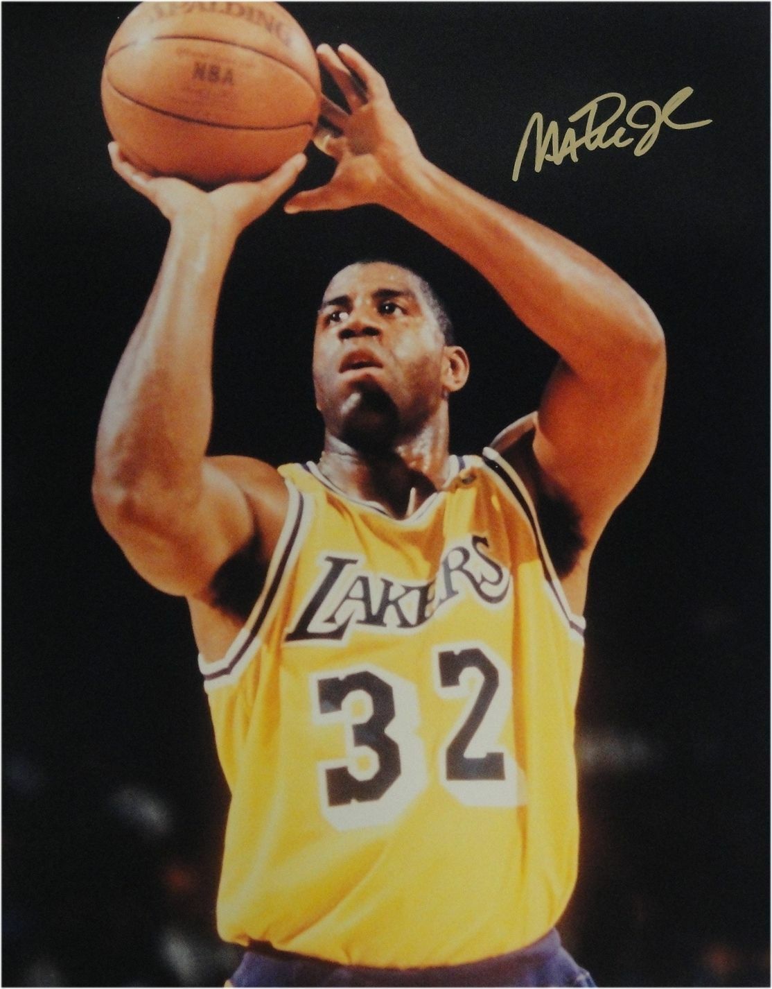 Magic Johnson Hand Signed Autographed 16x20 Photo Poster painting  Throw LA Lakers HOF COA