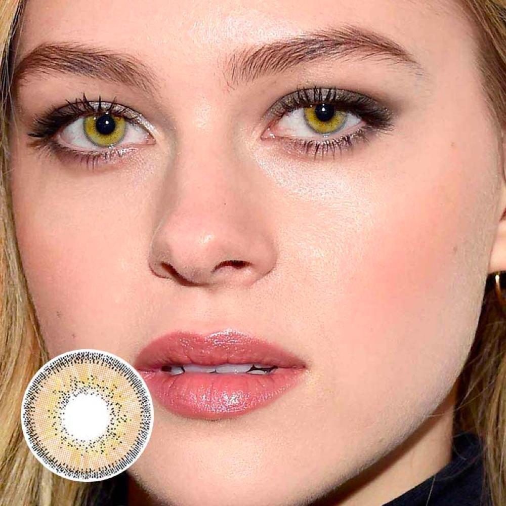Contact Lenses Honey Natural Wearing For Girls/Ladies/Women 14mm