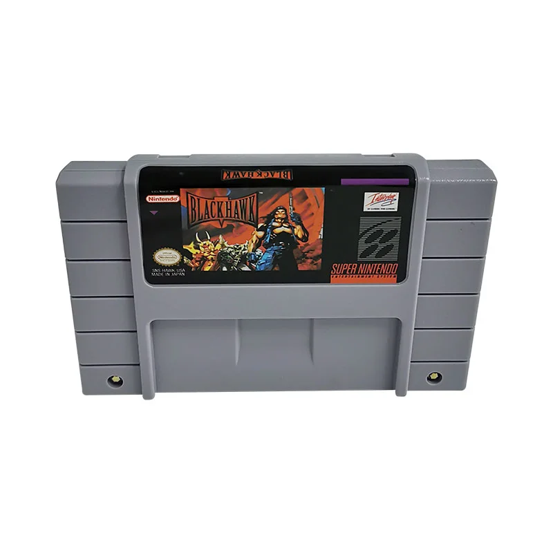 Blackhawk SNES For Super Nintendo Entertainment System - 16 Bit US Version Game Cartridge