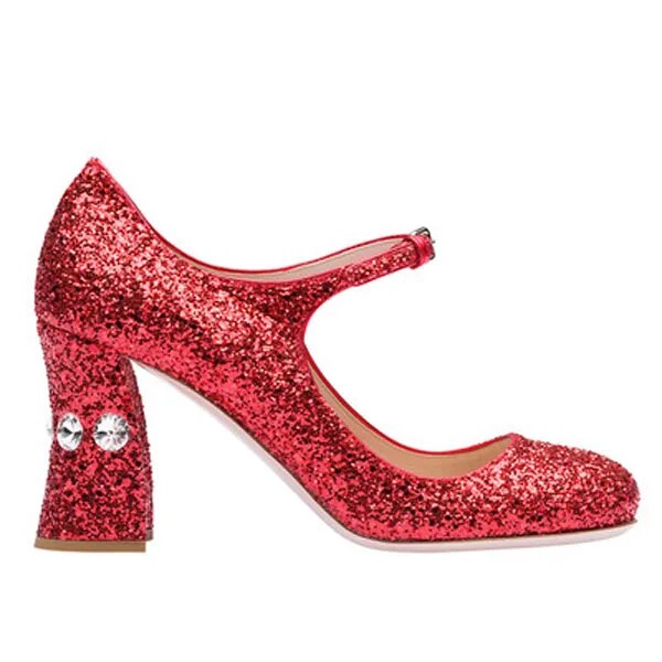 VCSHOES Bling Bling Crystal Studs Chunky Heels Mary Jane Pumps Bride Shoes Ladies Glitter Sequins High Heels Wedding Shoes