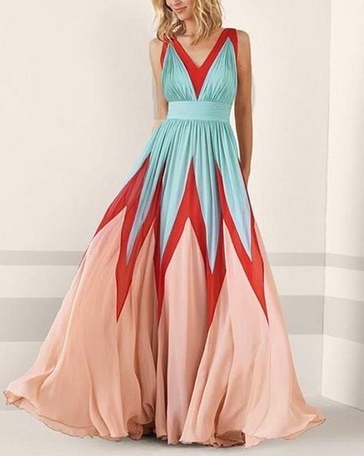 resort print dress