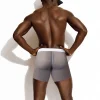 Sexy Transparent Seamless Breathable Quick-Drying Long Boxer Briefs