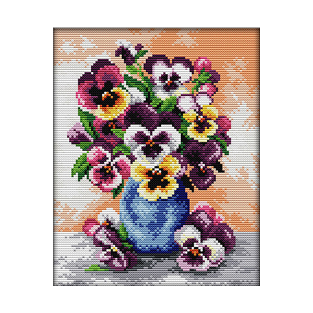 

Flower - 11CT Stamped Cross Stitch - 28*37CM, 501 Original