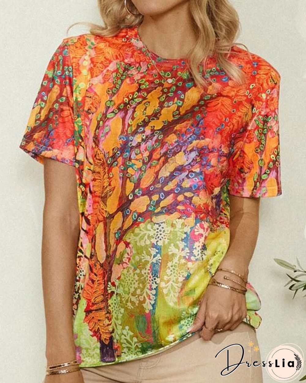 Women's Vintage Casual Printed Summer Tops