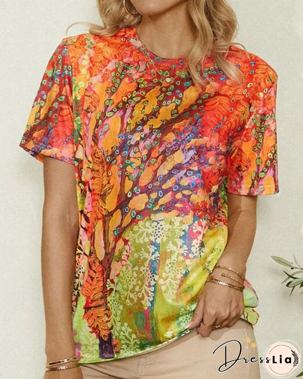 Women's Vintage Casual Printed Summer Tops