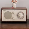 Retro walnut wood radio Bluetooth speaker