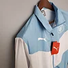 2021/2022 Manchester City Jersey Windbreaker Blue And White love fball