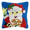 Christmas-DIY Latch Hook Rug Pillowcase Kits 43*43cm