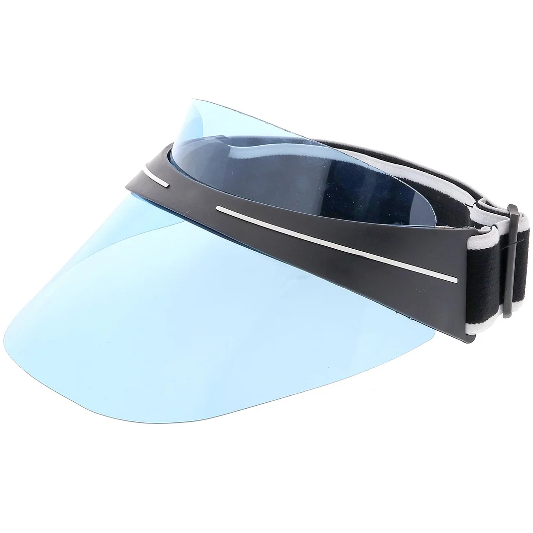 Oversize Shield Visor Hat glasses Elastic Adjustable Strap 130mm