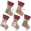 14 Inch Large DIY Linen Diamond Painting Xmas Stocking Hanging Gift Candy Bag Kits(20x35cm)