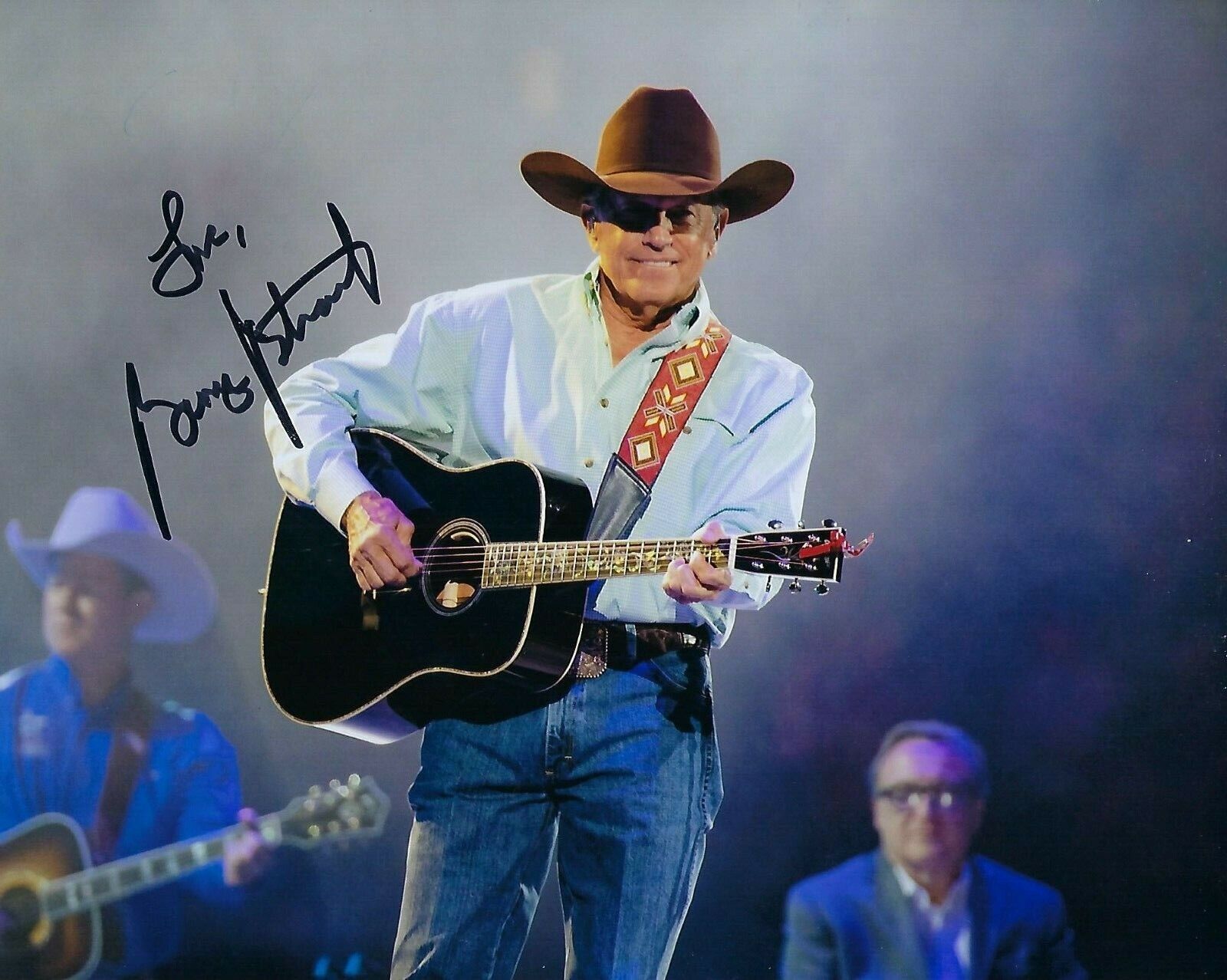 GFA Check Yes or No Country Legend * GEORGE STRAIT * Signed 8x10 Photo Poster painting GS2 COA