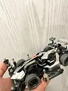 Tamiya 4WD Modified Jedi Chariot Pure Hand-painted Black Silver Gray Mirror Customization FMA Chassis Racing
