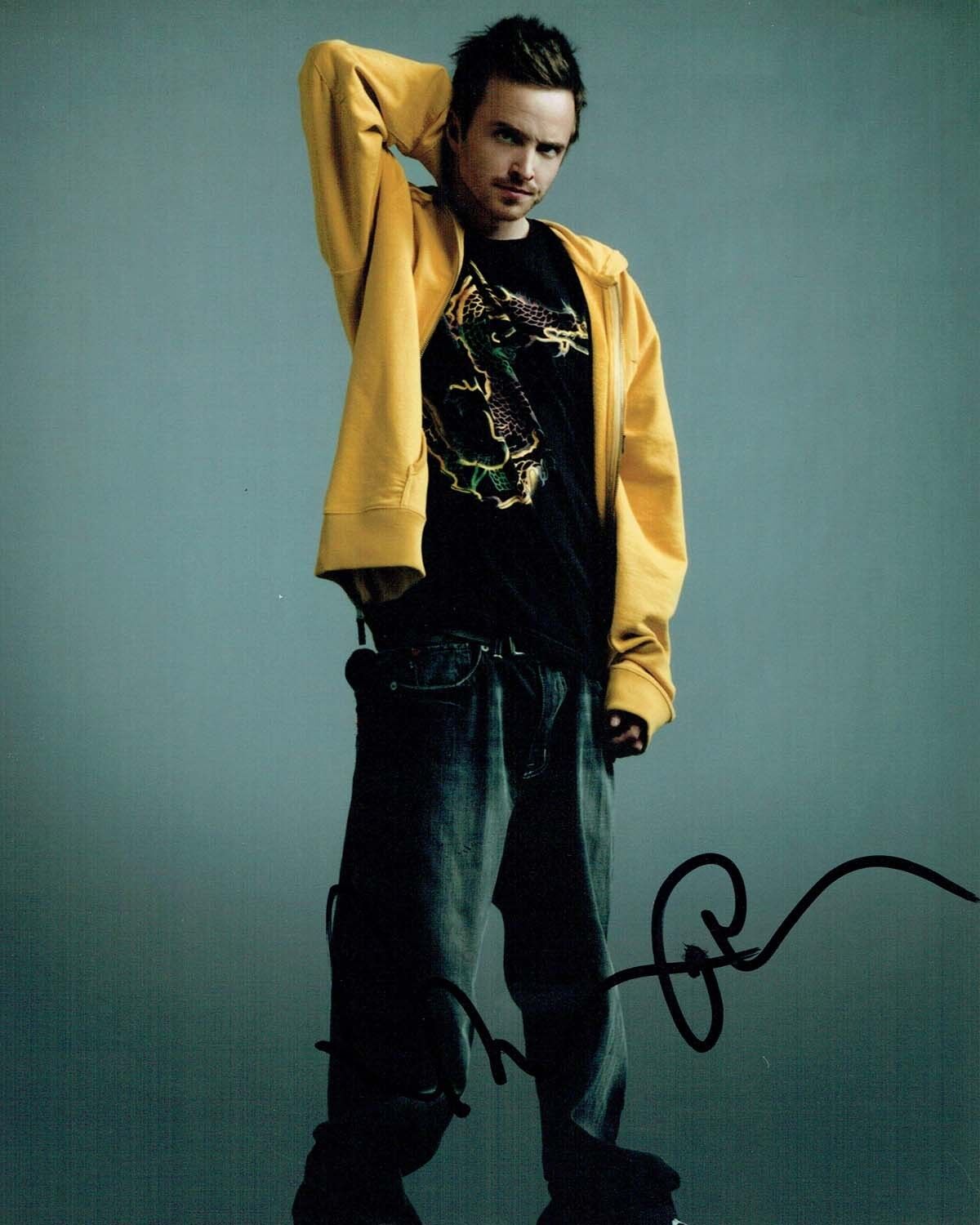 Aaron PAUL SIGNED Autograph 10x8 Photo Poster painting 4 AFTAL COA Breaking Bad Jesse Pinkman