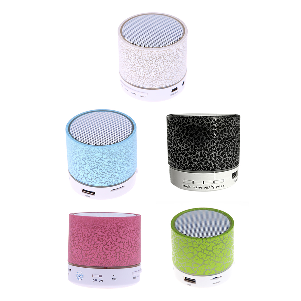 

Wireless Bluetooth-compatible Speaker Crack Colorful Light Loudspeaker Portable Audio, 501 Original
