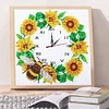 DIY Diamond Painting Crystal Rhinestone Bee Clock(35*35cm)