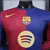 2024/2025 Long Sleeve Player Version Barcelona Home Football Shirt 1:1 Thai Quality
