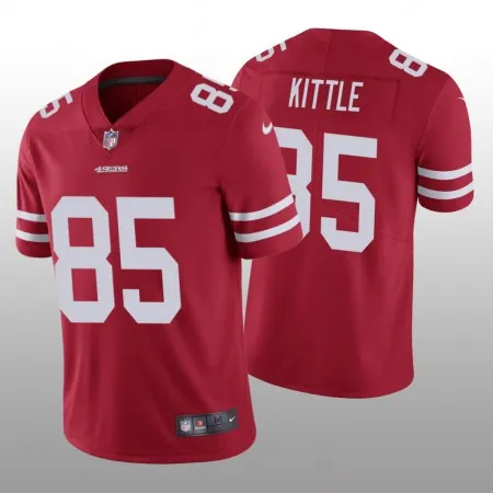 Youth NFL San Francisco 49ers #85 George Kittle Red Vapor Untouchable Limited Stitched Jersey 7K5C