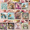 12pcs Holiday Pattern DIY Diamond Painting Greeting Card Set with Envelope Diamond Painting Daily Wishing Cards for Birthdays Thanksgiving & Special Occasion