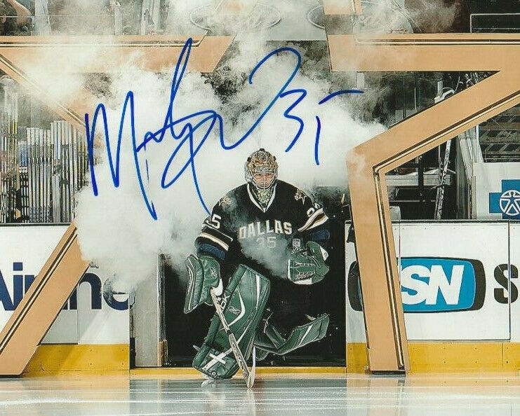 MARTY TURCO SIGNED DALLAS STARS GOALIE 8x10 Photo Poster painting #6 Autograph