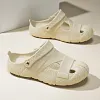  2025 summer new EVA non-slip driving sandals and slippers beach hole shoes men/women universal