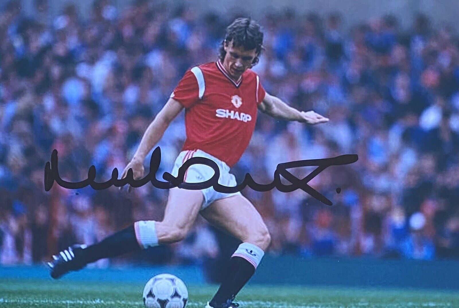 Mike Duxbury Genuine Hand Signed Manchester United 6X4 Photo Poster painting 8