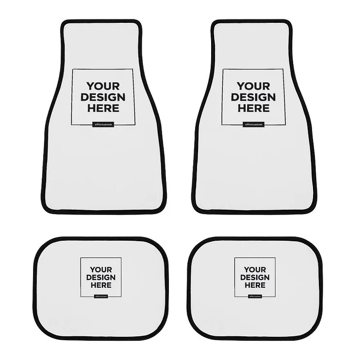 Personalized Design Four Piece Car Mat Set