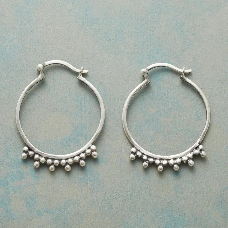 Fashion Minimalist Style U Shape Hoop Drop Earrings Jewelry Antique Alloy Metal Hanging Earrings Women's Accessories
