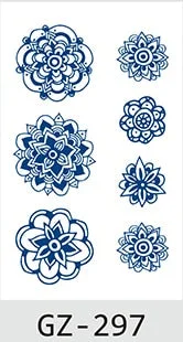 Drop Shipping Temporary Tattoo Stickers Sexy Flowers Juice Ink Lasting Girl Arm Neck Back Waist Buttocks Fake Tatoo Hot Sale DIY