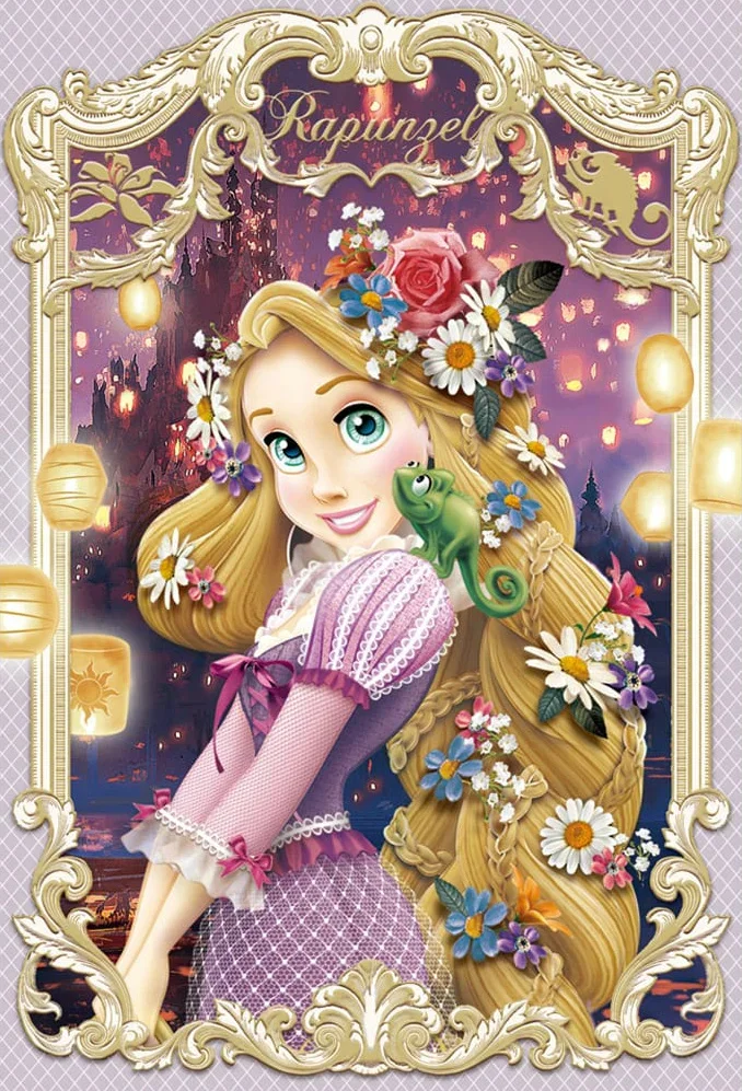 Disney Princess Rapunzel Mermaid - Full Round 30*40CM
