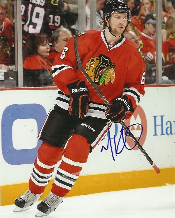 Chicago Blackhawks Michael Kostka Signed Autographed 8x10 Photo Poster painting COA D