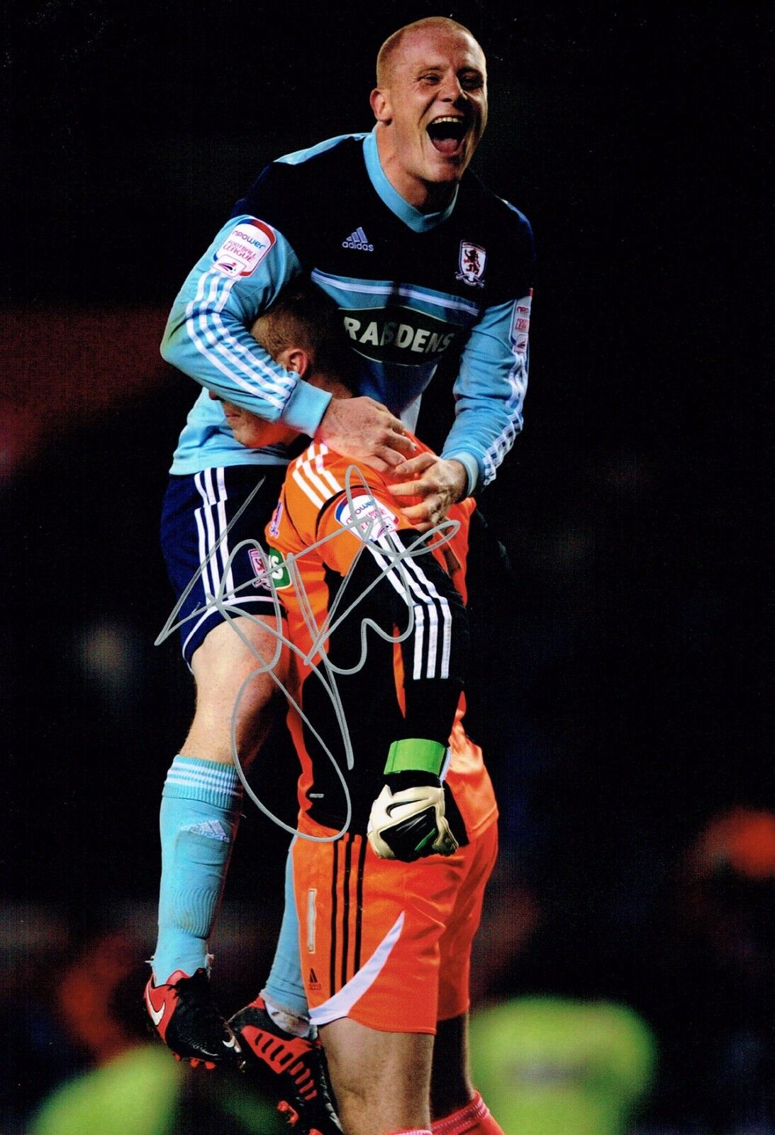 Jason STEELE SIGNED Middlesbrough Football 12x8 Photo Poster painting AFTAL Autograph COA