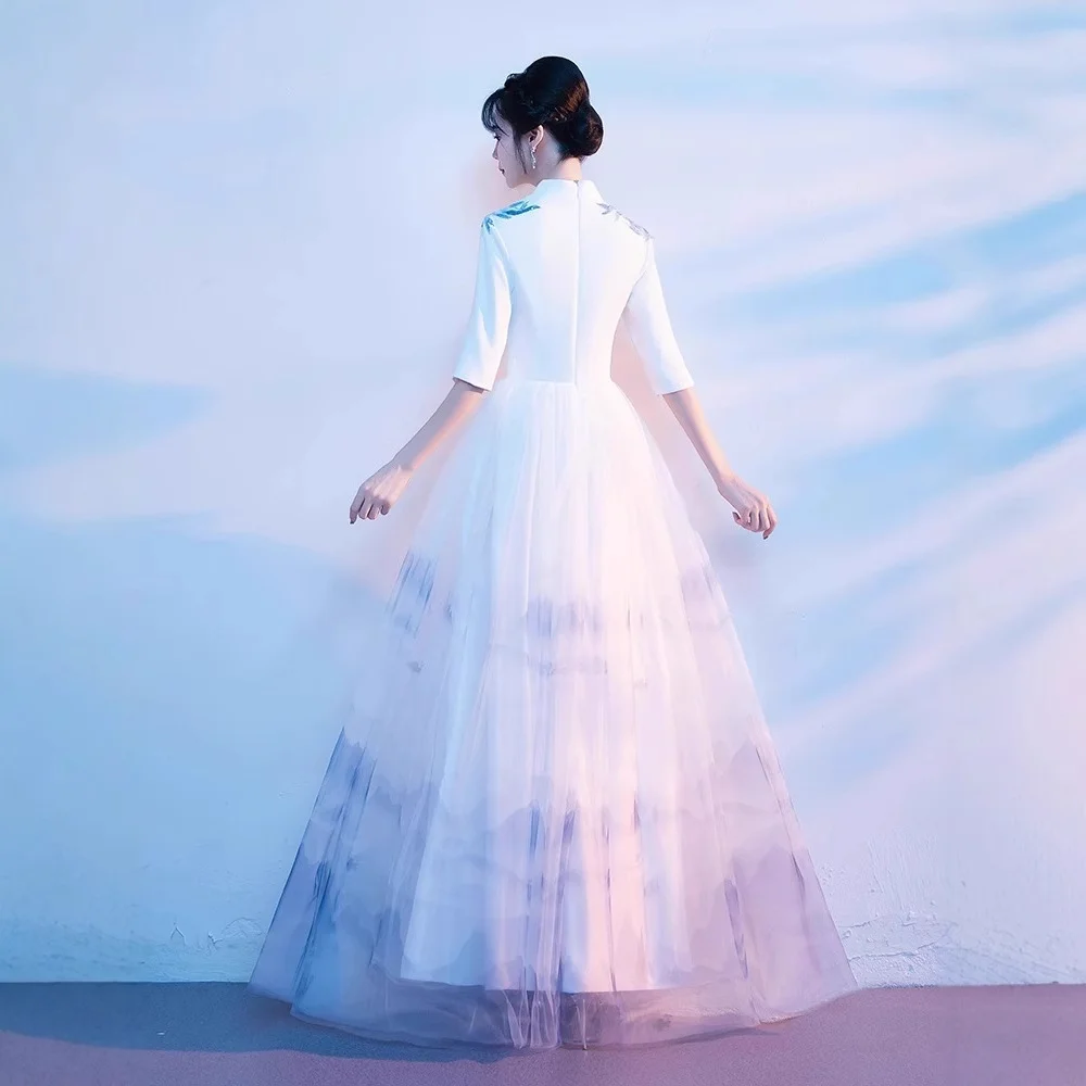 Nigikala Chinese-Style Lead Performance Suit 2025 New Big Choir Conductor Dress Host Guzi Competition Performance Suit