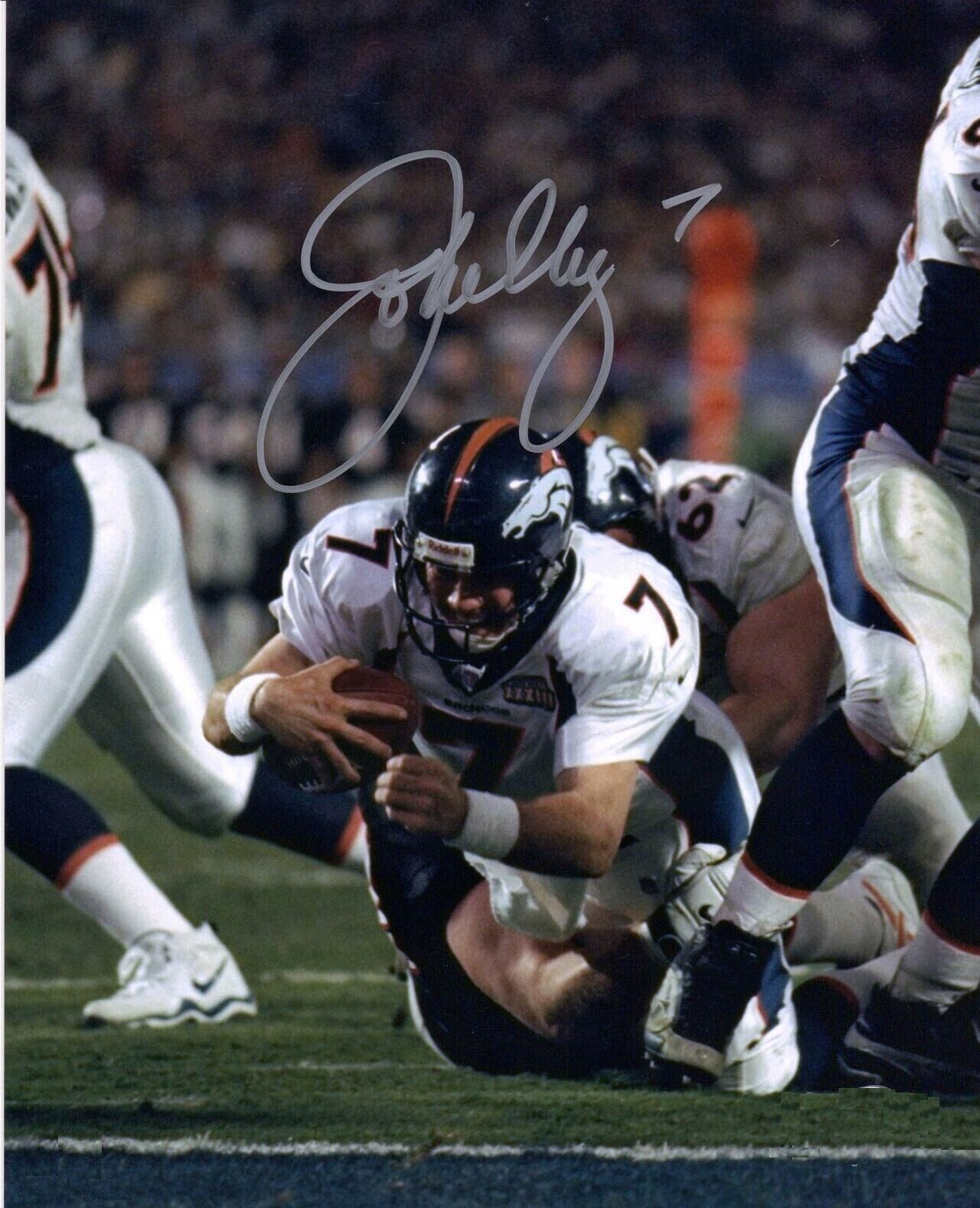 John Elway Autographed Signed 8x10 Photo Poster painting ( HOF Broncos ) REPRINT