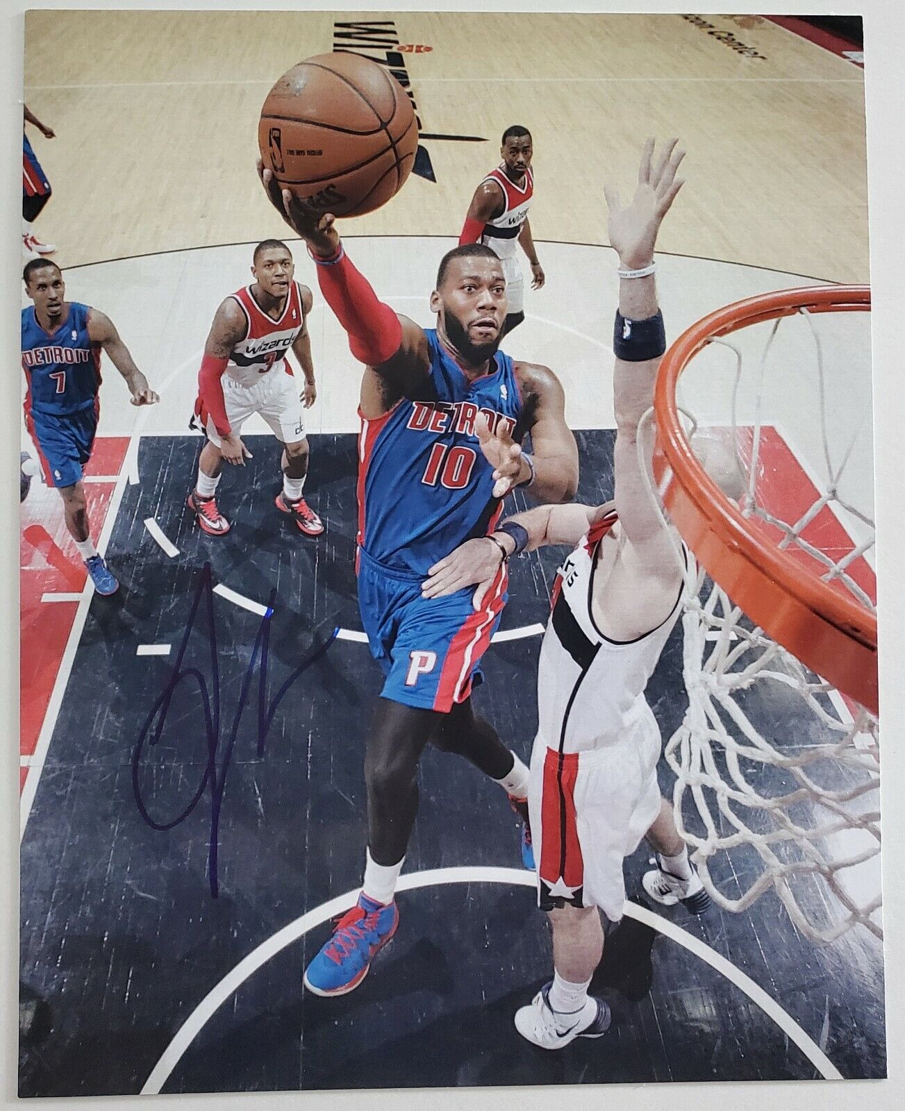 Greg Monroe Signed 8x10 Photo Poster painting NBA Detroit Pistons RAD