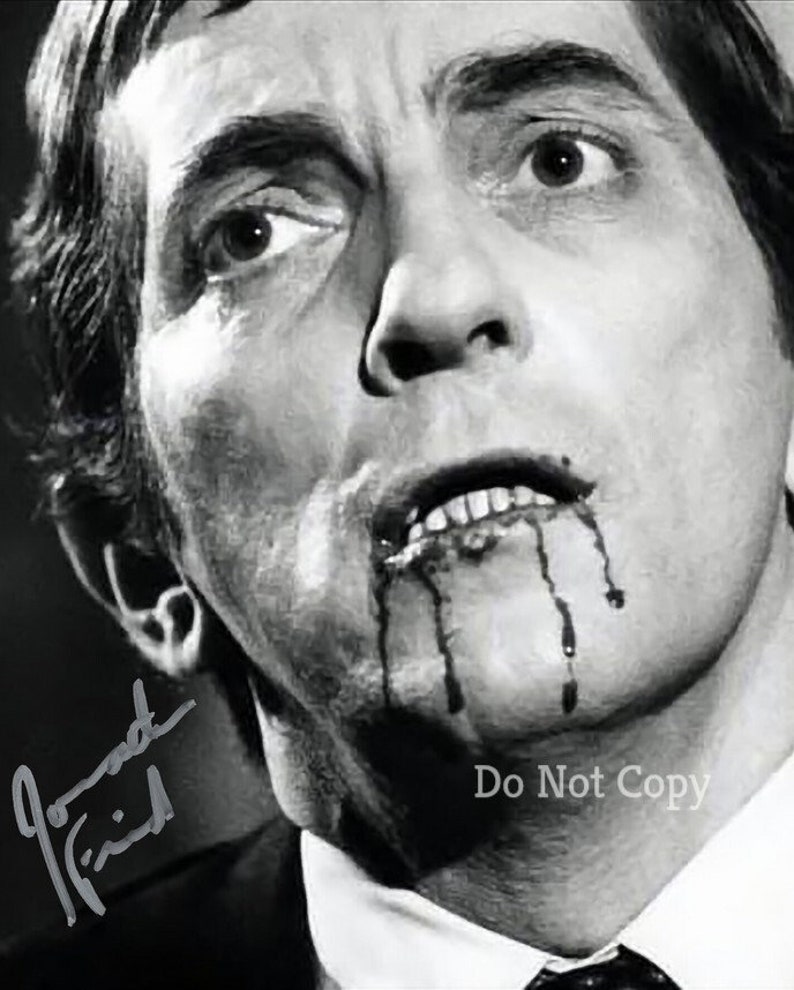 Jonathan Frid Signed Photo Poster painting 8X10 rp Autographed Picture Barnabas * Dark Shadows