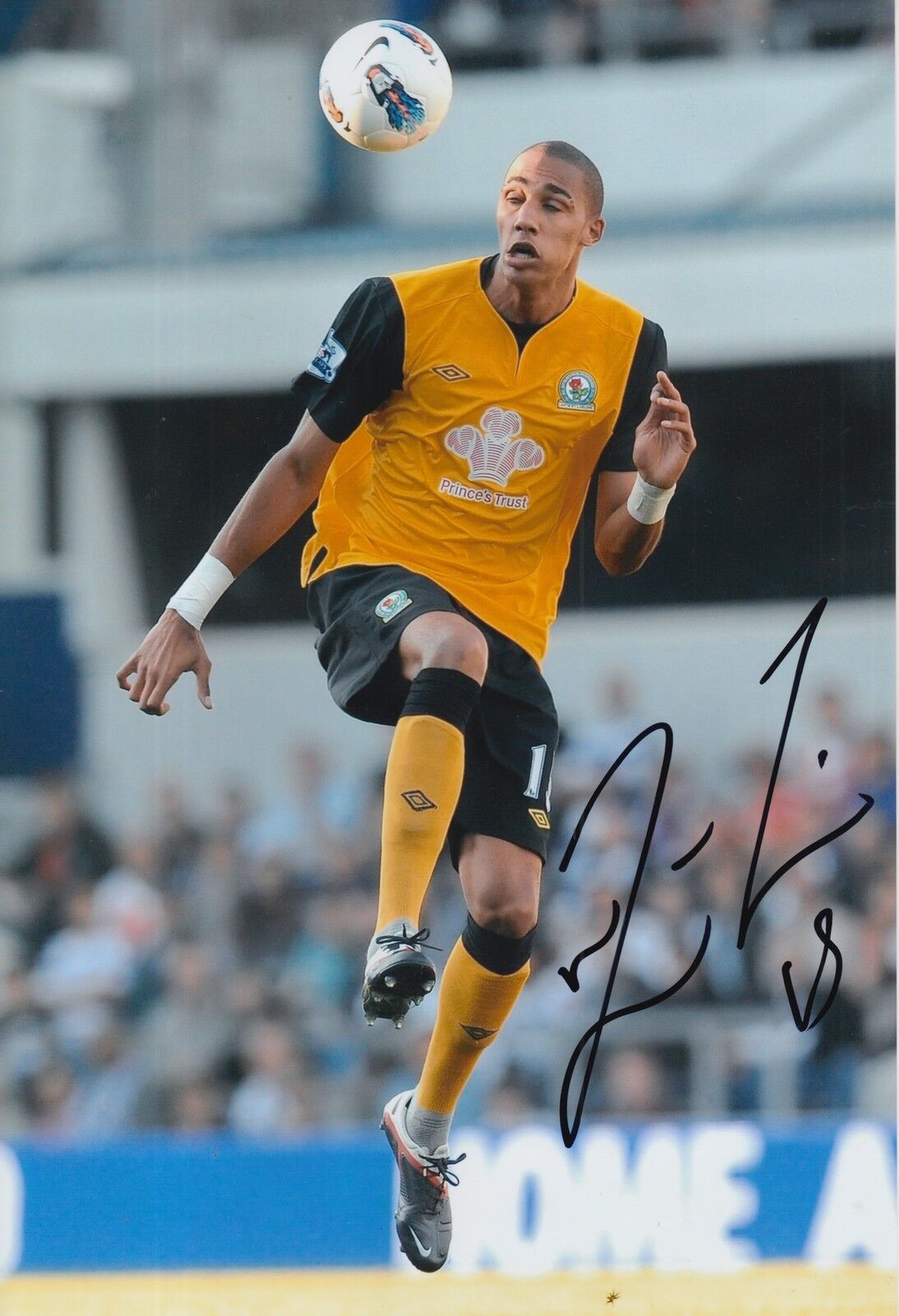 BLACKBURN ROVERS HAND SIGNED STEVEN N'ZONZI 12X8 Photo Poster painting.