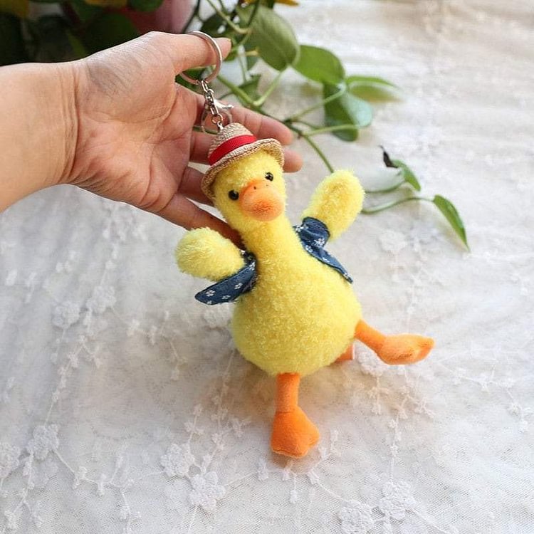 Fighting Duck with Straw Hat Plushies