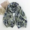Blooming Rose Autumn Winter Shawl Scarf