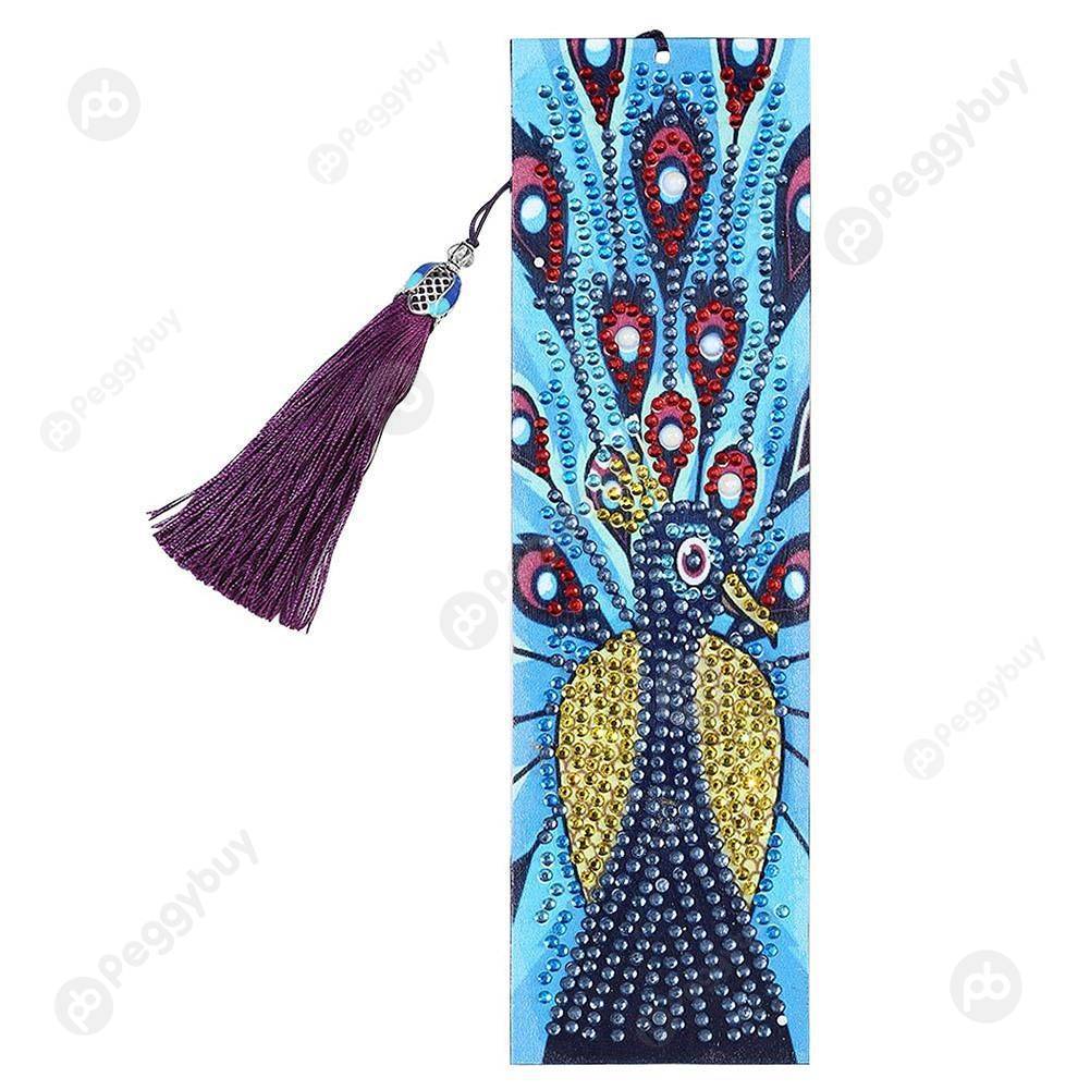 

Peafowl-DIY Creative Diamond Tassel Bookmark, 501 Original