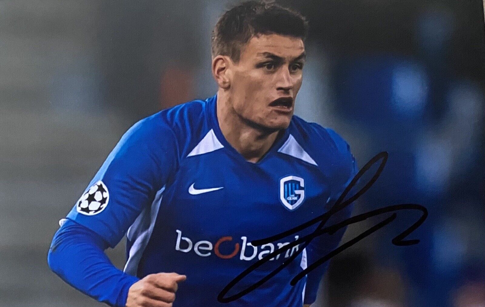 Joakim M?hle Genuine Hand Signed Club Genk 6X4 Photo Poster painting