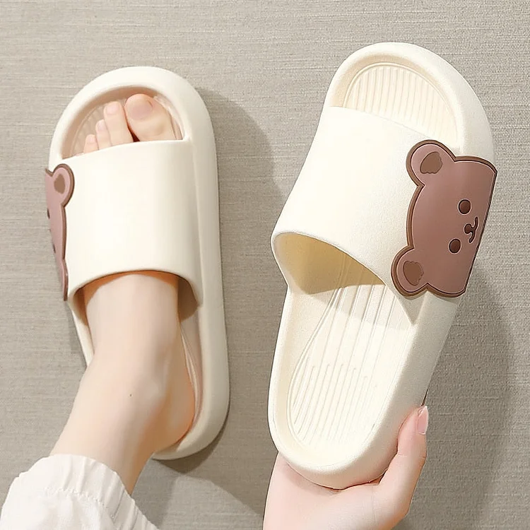 Cute Bear Cartoon Slipper - Gotamochi Kawaii Shop, Kawaii Clothes